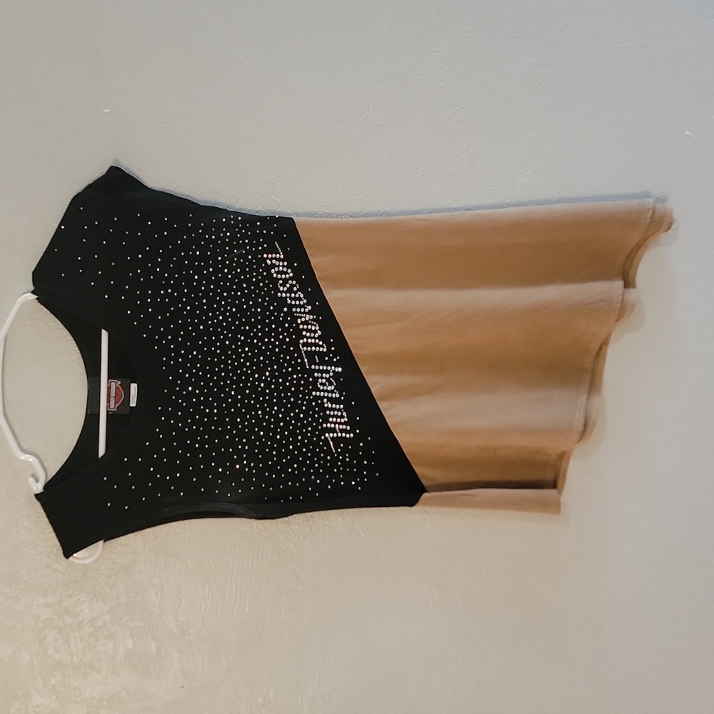 XSMALL, BLOUSE, HARLEY-DAVIDSON VINTAGE, JEWELED, SUPER SOFT.